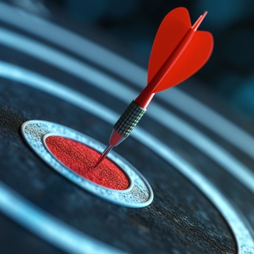 关于我们 3d rendering arrow hitting target 2